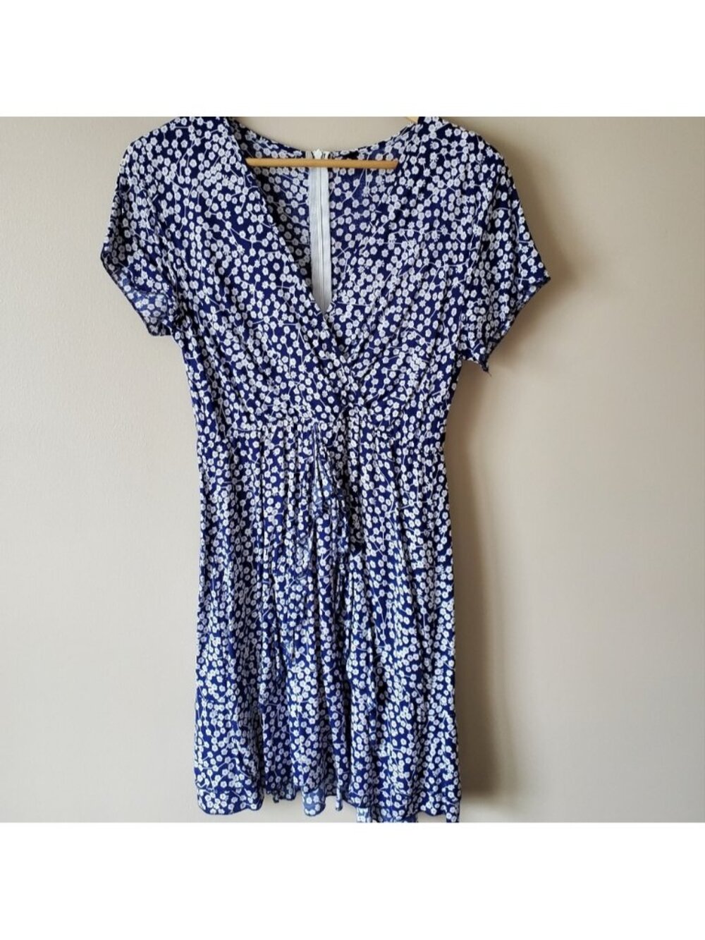 Blue Floral Mini Dress